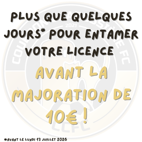Pensez à faire votre licence !