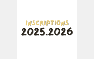 Inscriptions 2025.2026