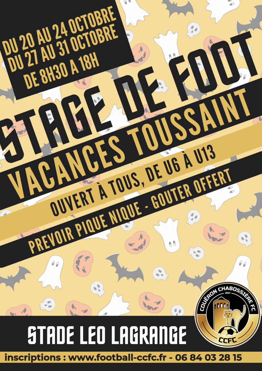 Stage toussaint deuxième semaine 