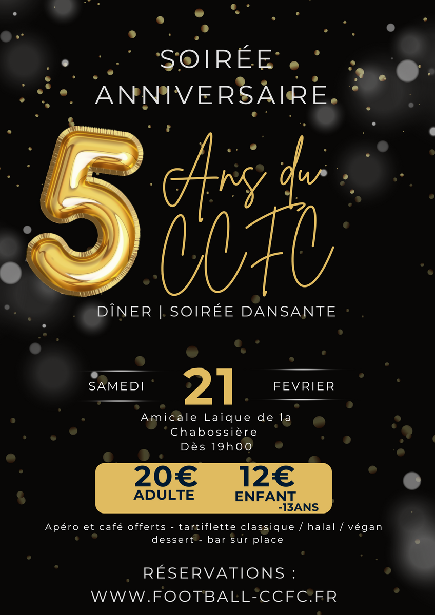 Soirée 5ans CCFC