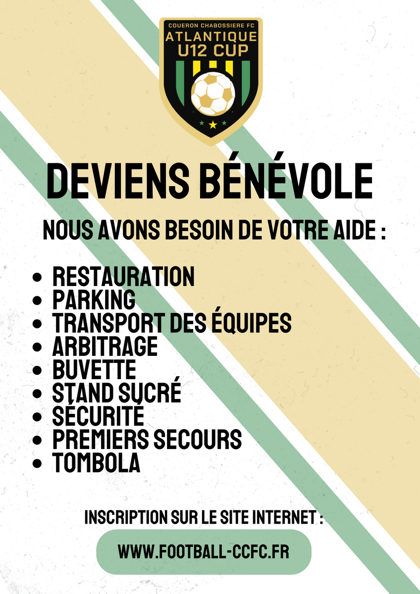 ATLANTIQUE U12 CUP : Je donne un coup de main