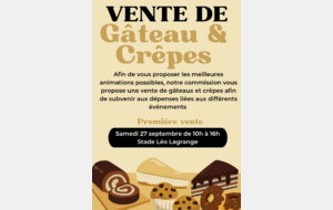 Vente gateaux / crêpes 
