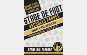 Stage 1e semaine Pâques