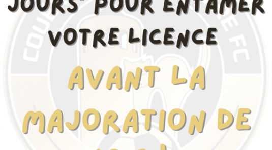 Pensez à faire votre licence !